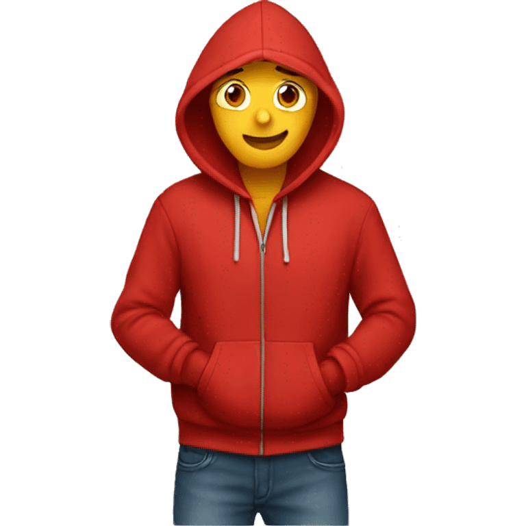 Red hoodie emoji