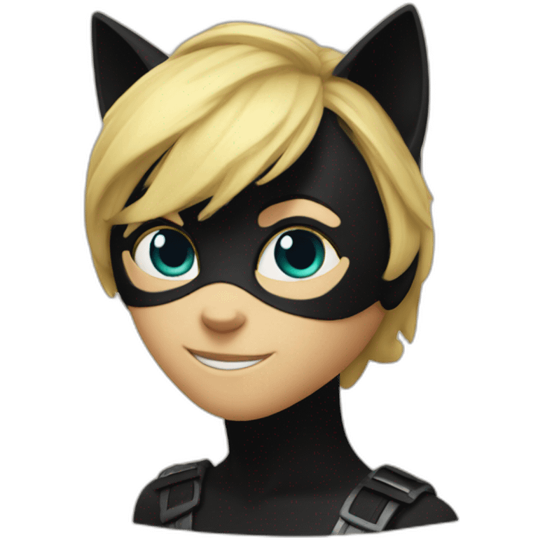 Cat noir from miraculous emoji