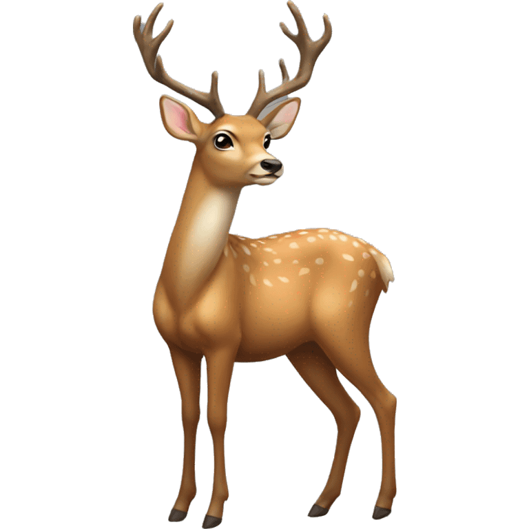 Realistic full body deer  emoji