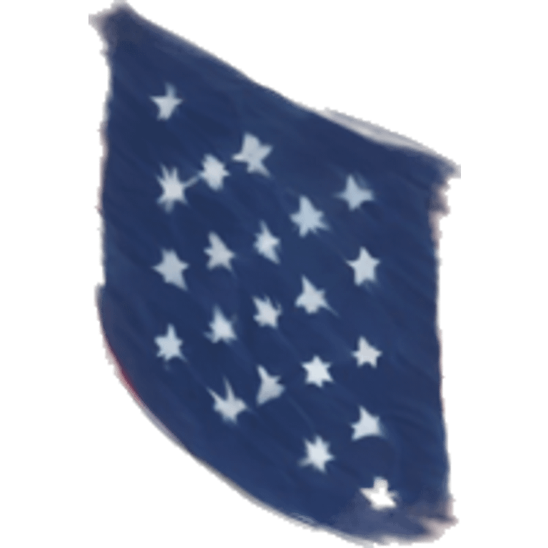 American flag warped emoji