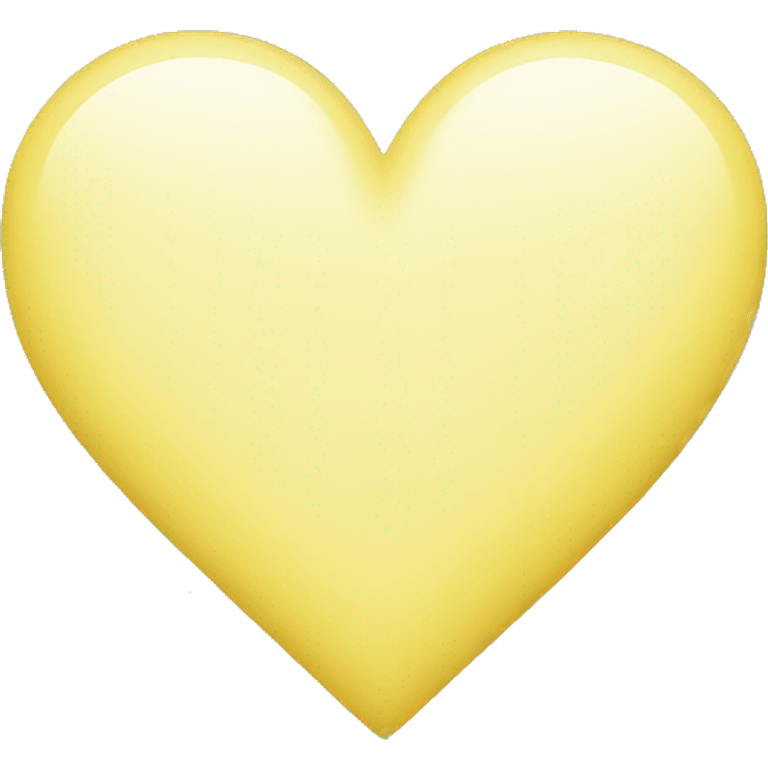 Pastel Yellow Heart emoji