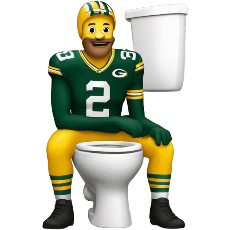 Packers fan toilet emoji