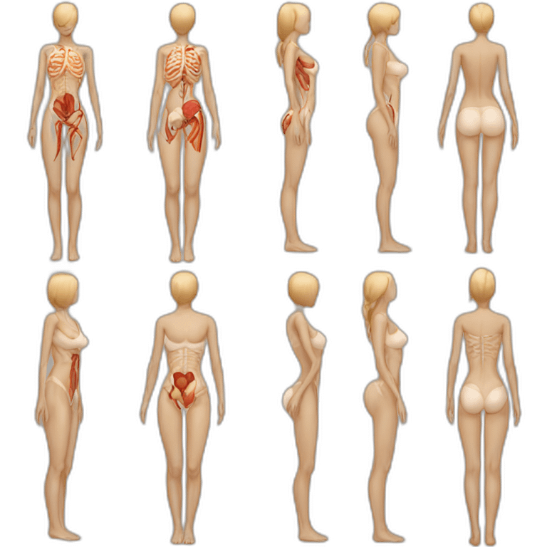 Art of woman's body anatomy emoji