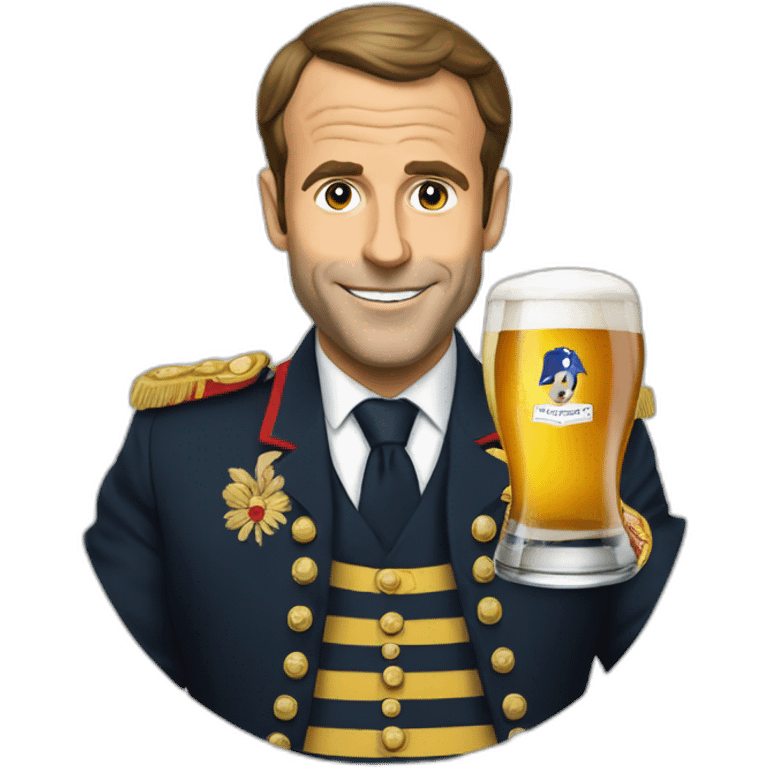 Macron bière emoji