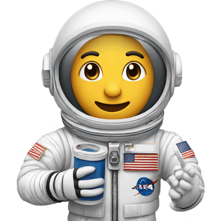 astronaut holding glue stick emoji