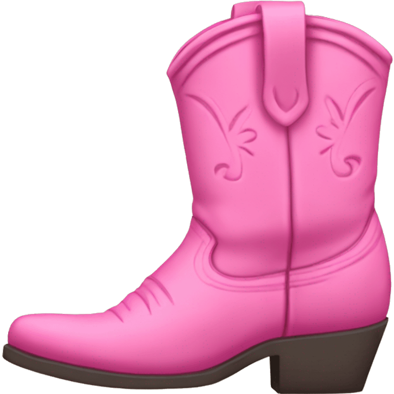 Pink cowgirl boots emoji