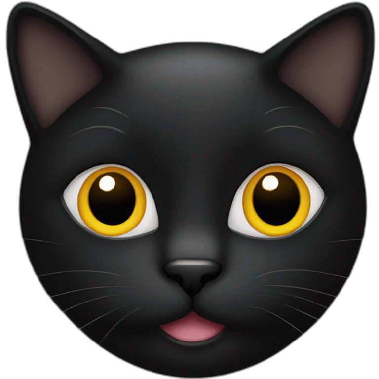 Black cat face emoji