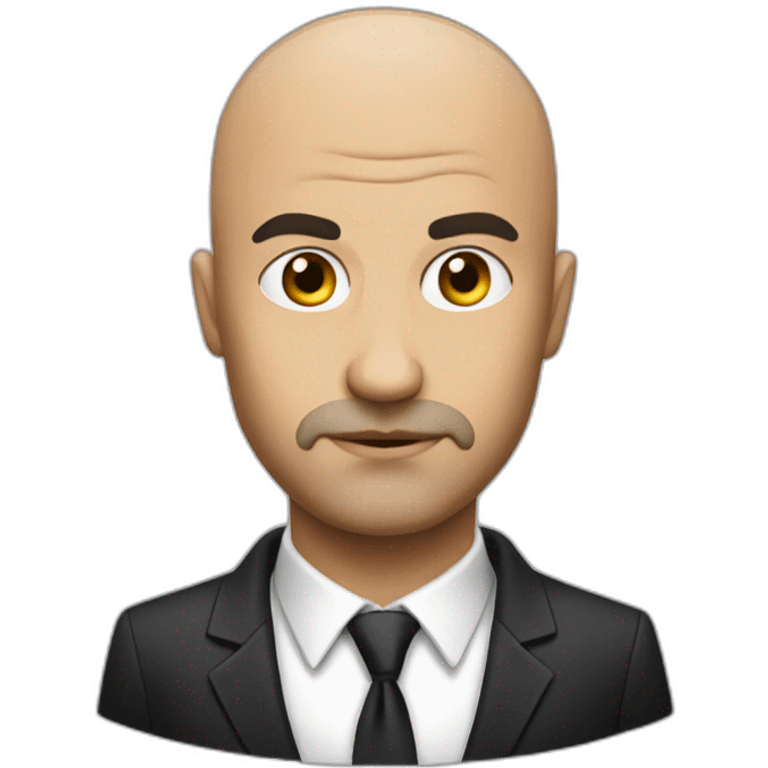 Bald hitman emoji