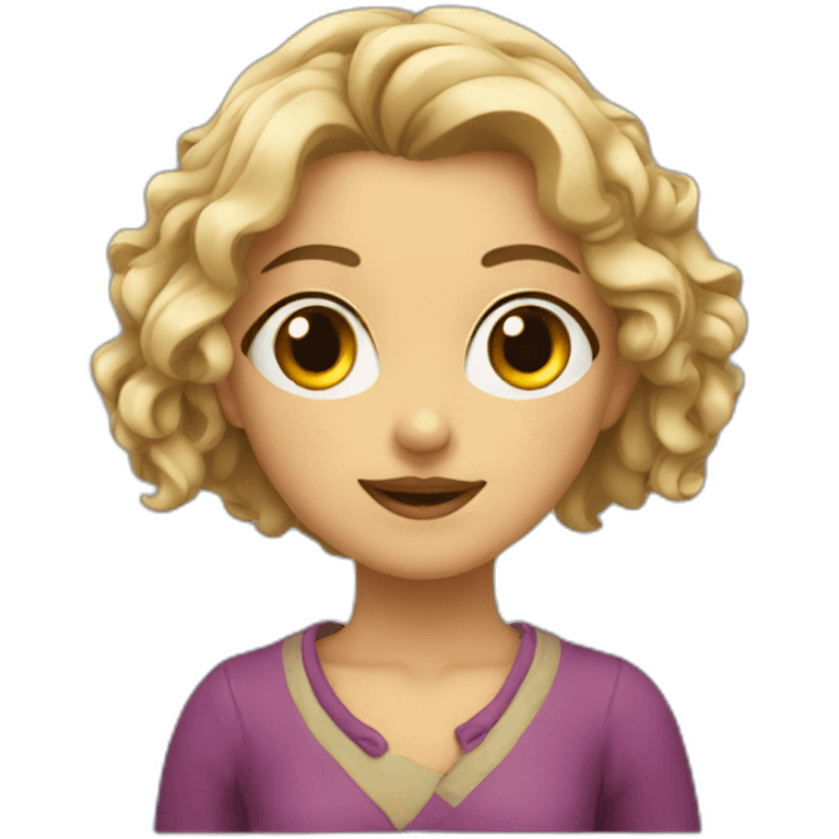 Ragazza lupo emoji