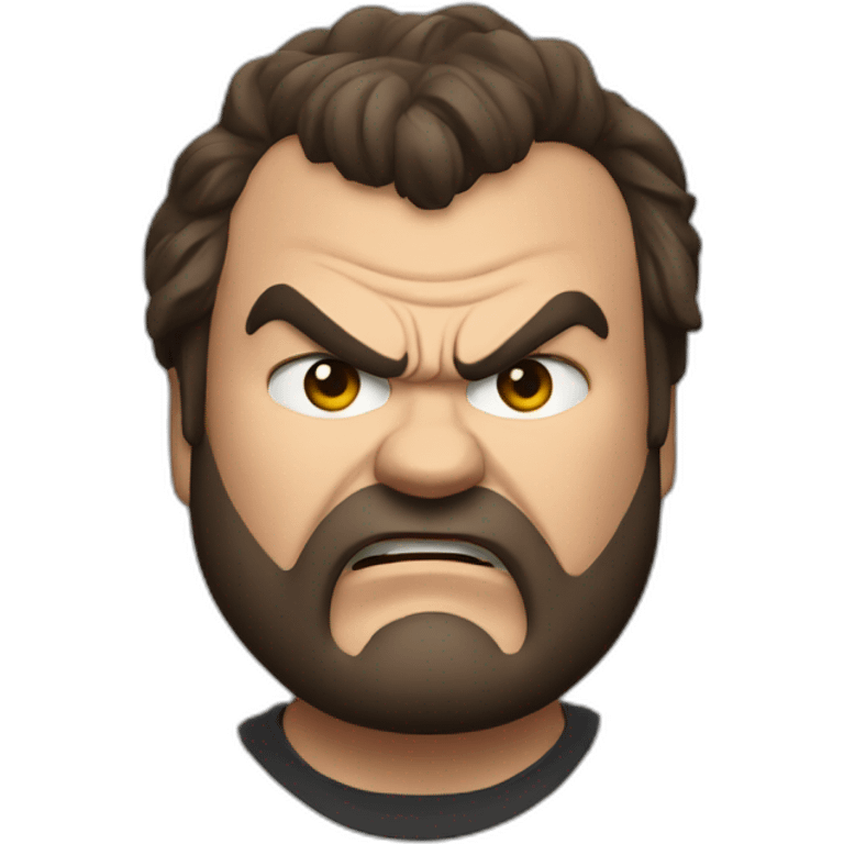 Angry Jack black emoji