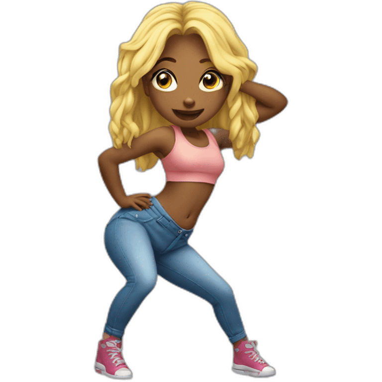 Girl twerk emoji