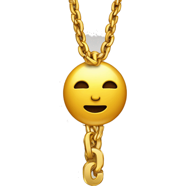 two quarters with a gold chain emoji