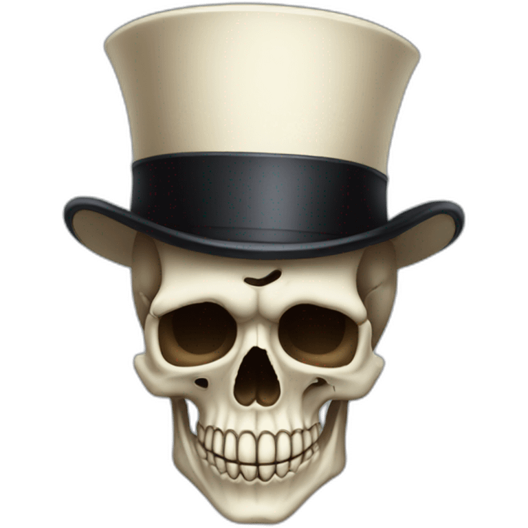 Skull with top hat emoji