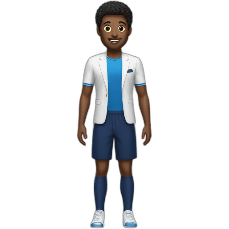 Homme avec maillot des blazers emoji