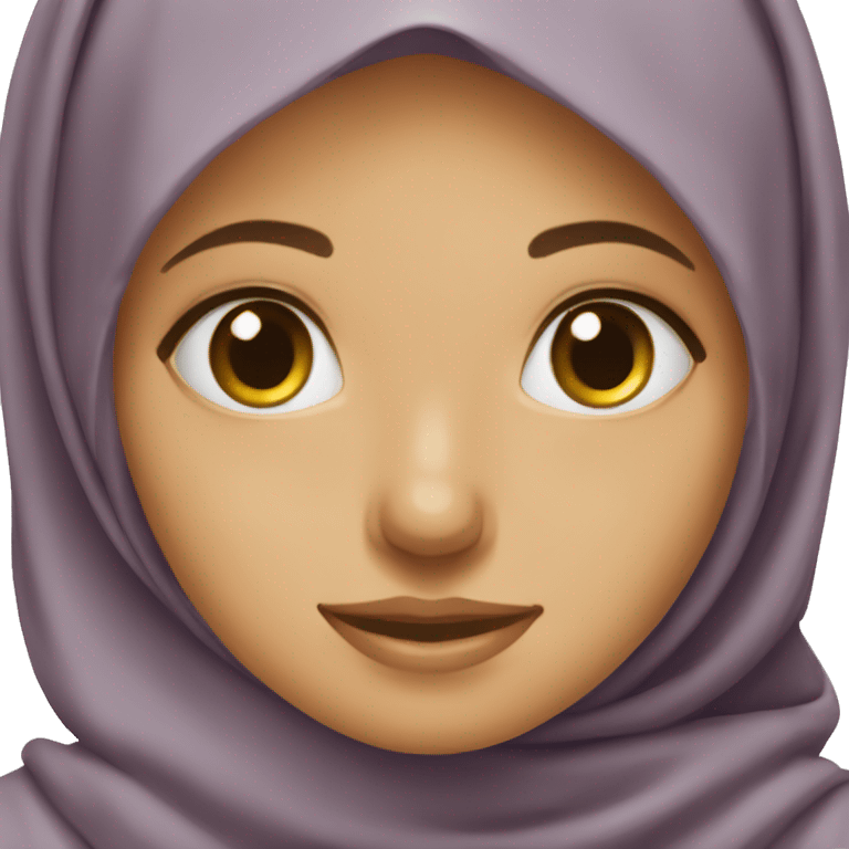 a hijabi girl waering an apron emoji