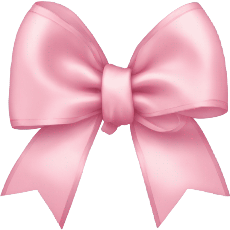 light pink ribbon bow emoji