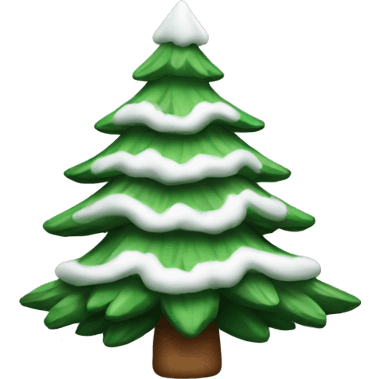 Christmas pine three with white details emoji