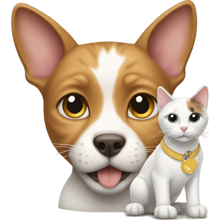 Cat with dog emoji