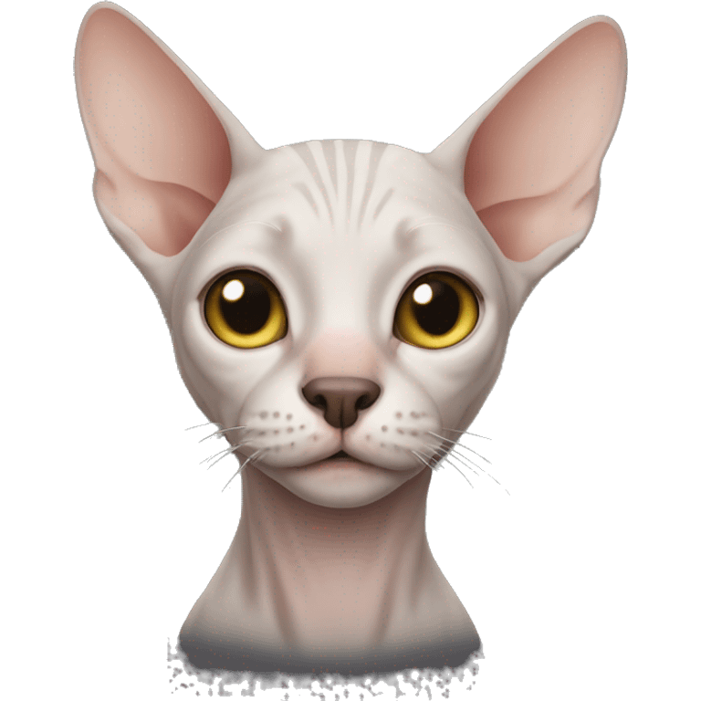 Cat hairless emoji