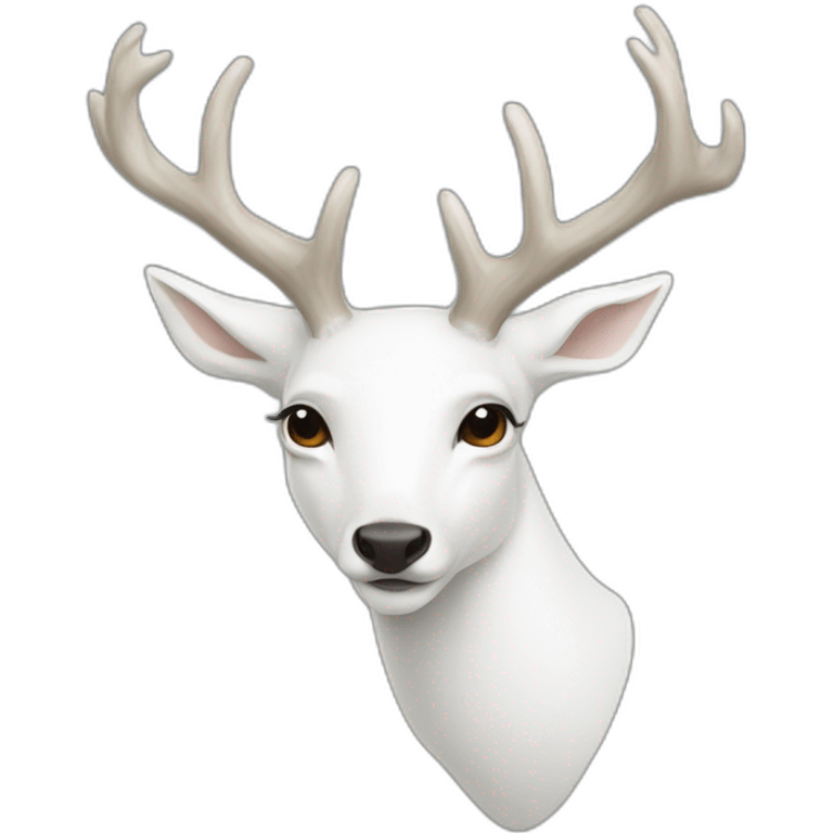 White deer emoji