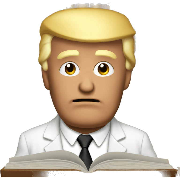 Donald trump read book emoji