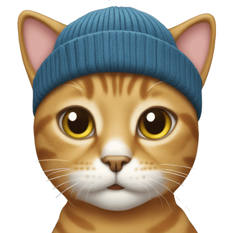 Cat Wearing Beanie emoji