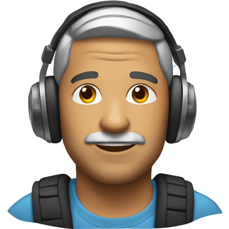 The man with the headphones emoji