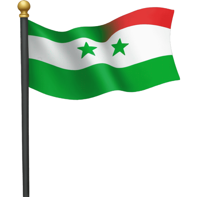 Syria green flag emoji