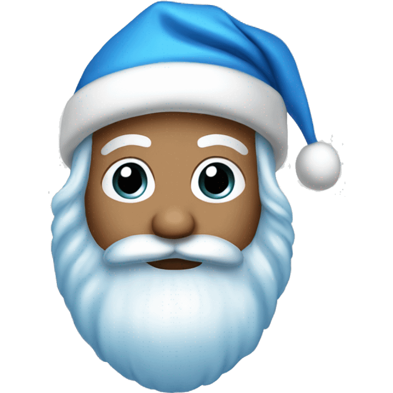 Santa blue emoji