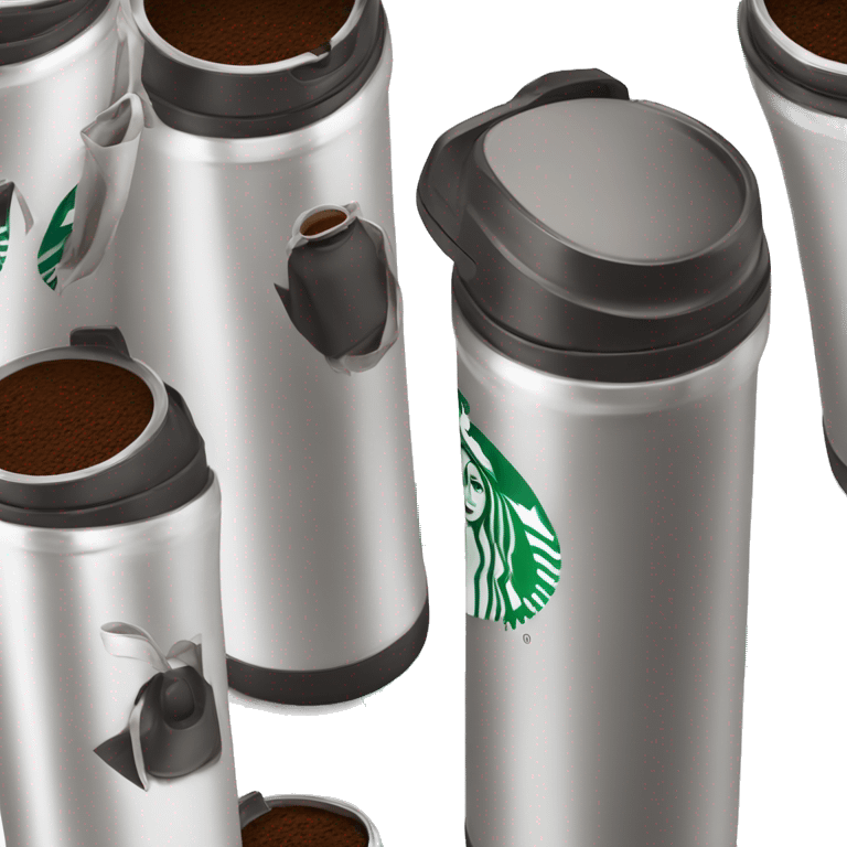 Starbucks coffee thermos emoji