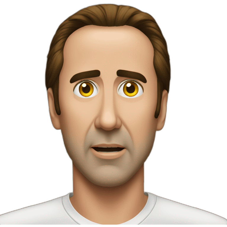 Nicolas Cage dans une cage emoji