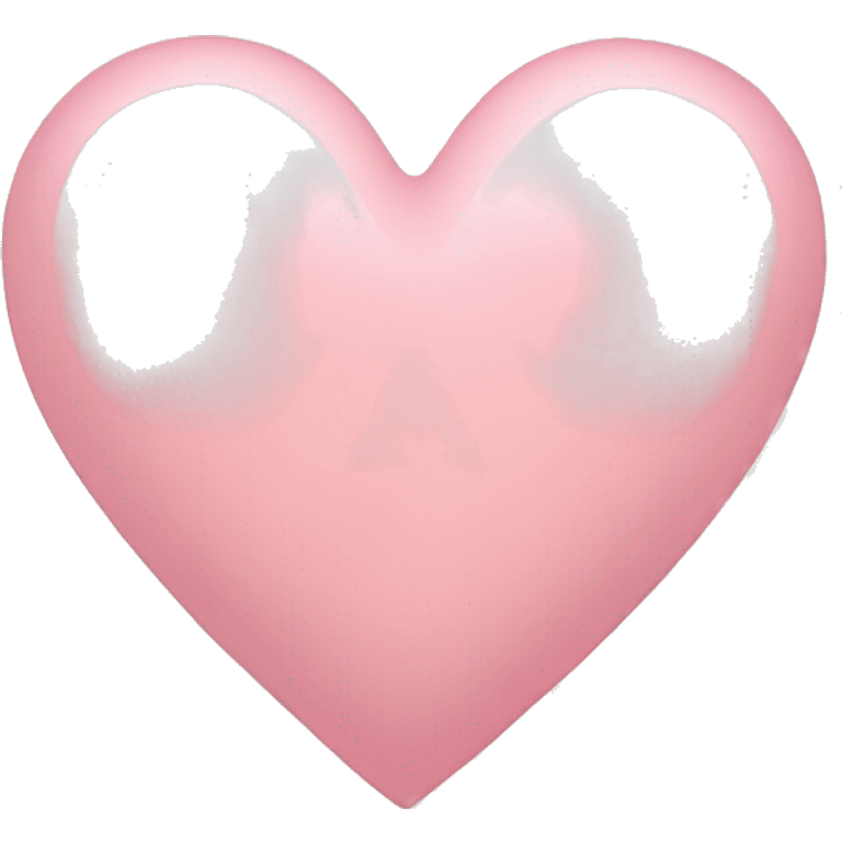 A soft light pink heart emoji