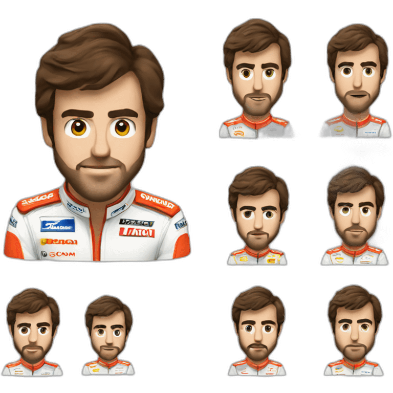 Fernando Alonso driver emoji