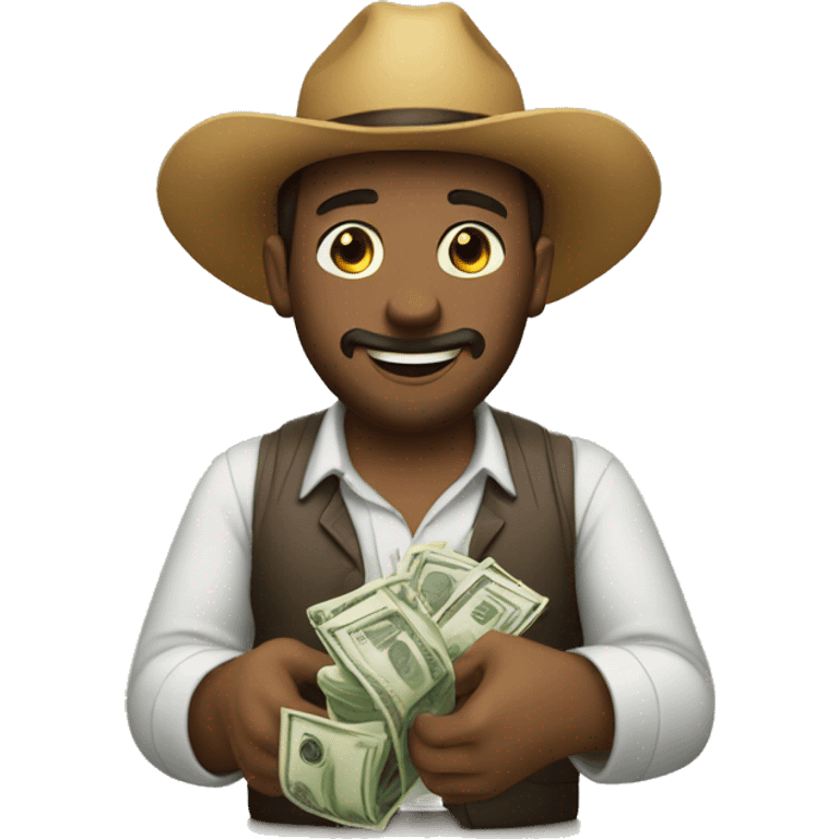 hombre con dinero emoji