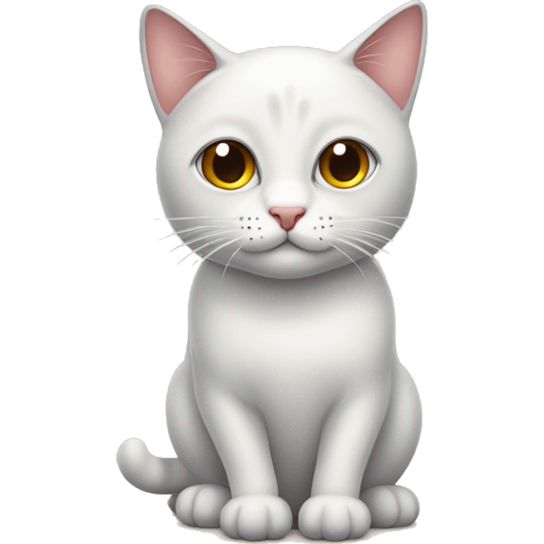 Gatto con gli occhi a cuoricino bianchi  emoji