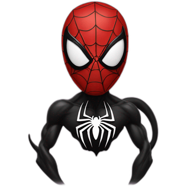 Spiderman combined with venom emoji