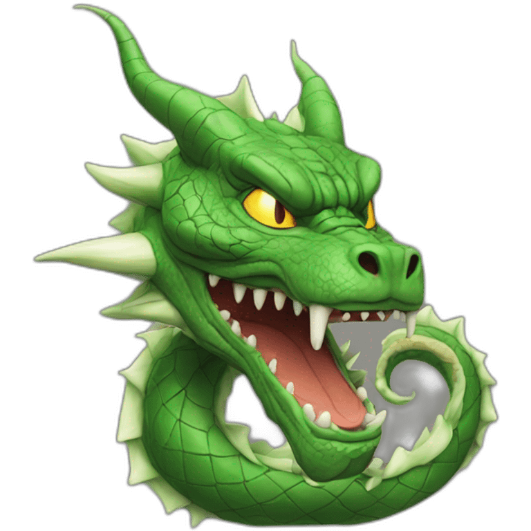 Crying shenron emoji