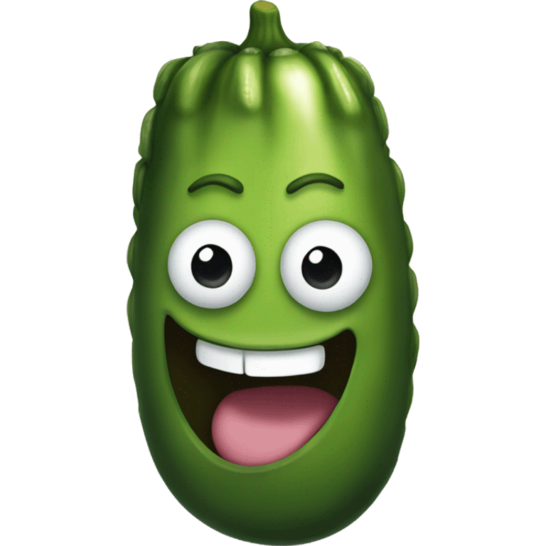 smiling pickle  emoji