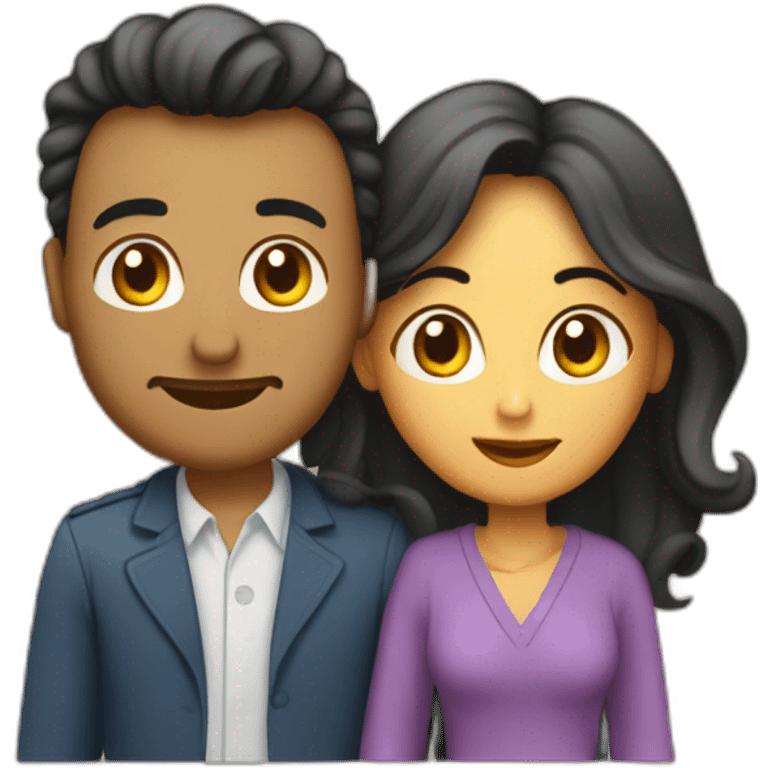 deux amoureux qui s’embrassent  emoji