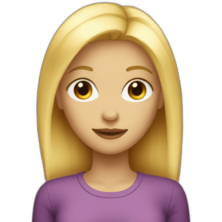 Blonde girl emoji