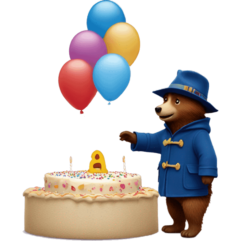 Paddington bear birthday surprise  emoji