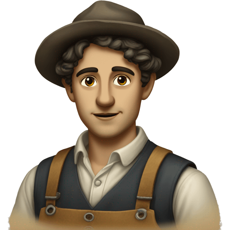 guy 20 years old italian 19th century worker emoji