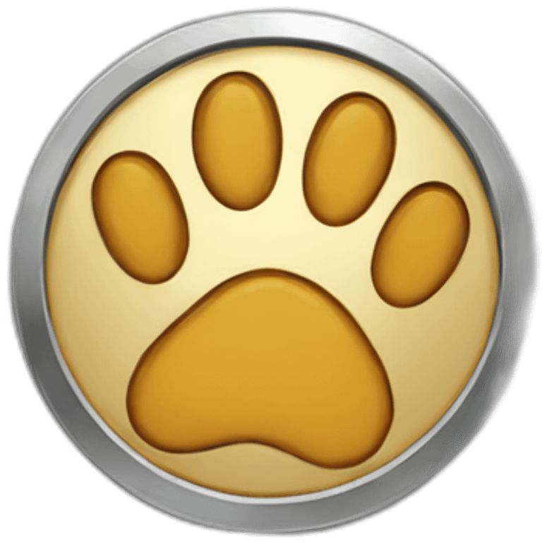 Paw coin emoji