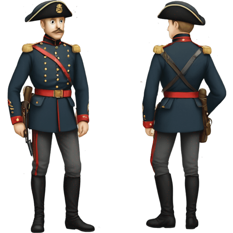 soldier in the Crimean War in full height emoji