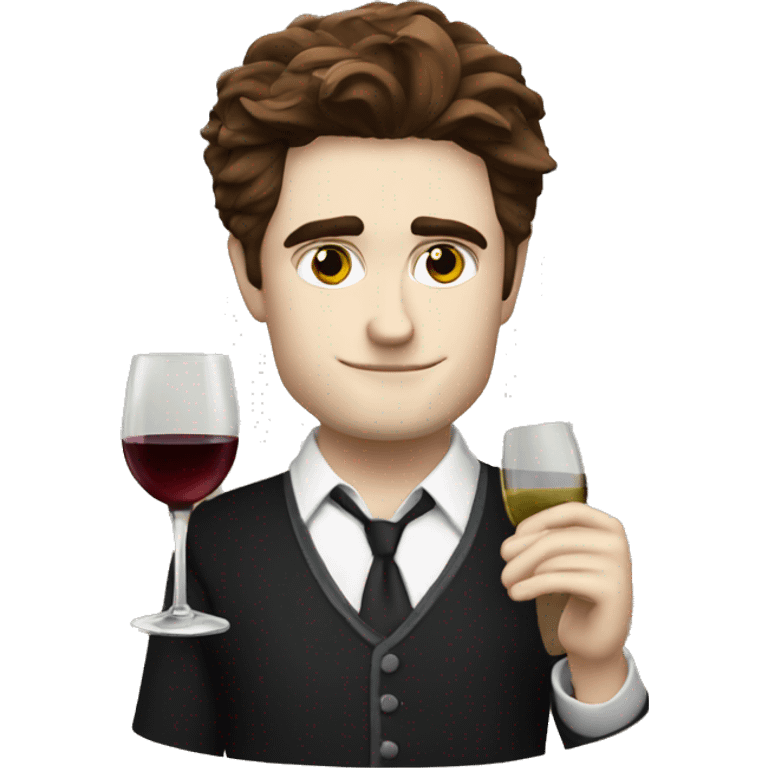 edward cullen drinking wine emoji