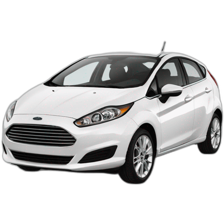 White 2019 Ford fiesta emoji