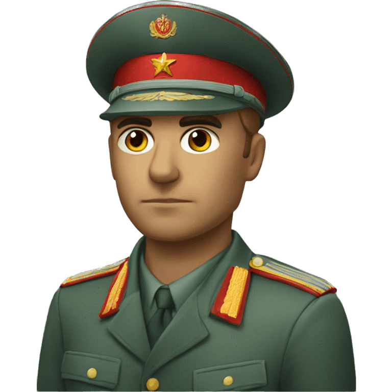 ussr soldier serious with takes emoji