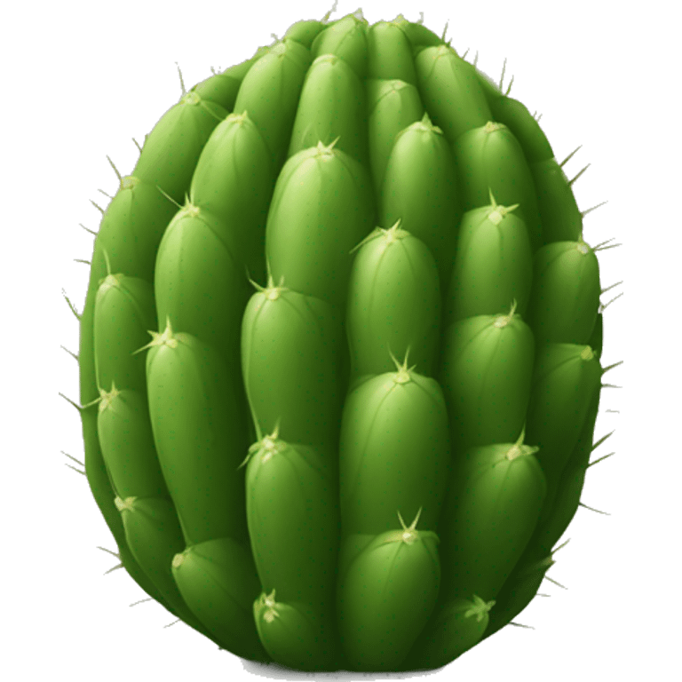 round Nopal without pot emoji