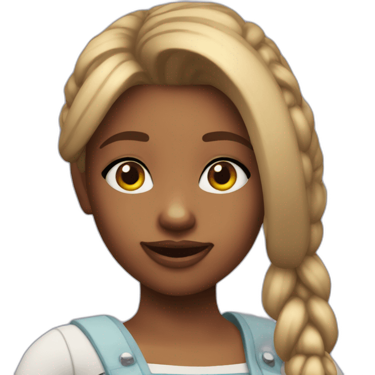 a girl playing sims 4 emoji