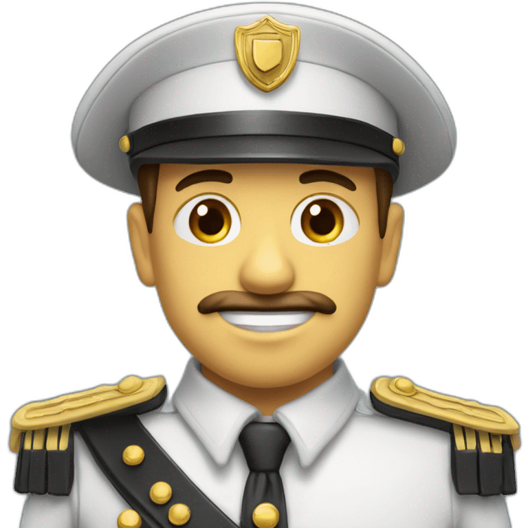 Gendarme avec un calot emoji